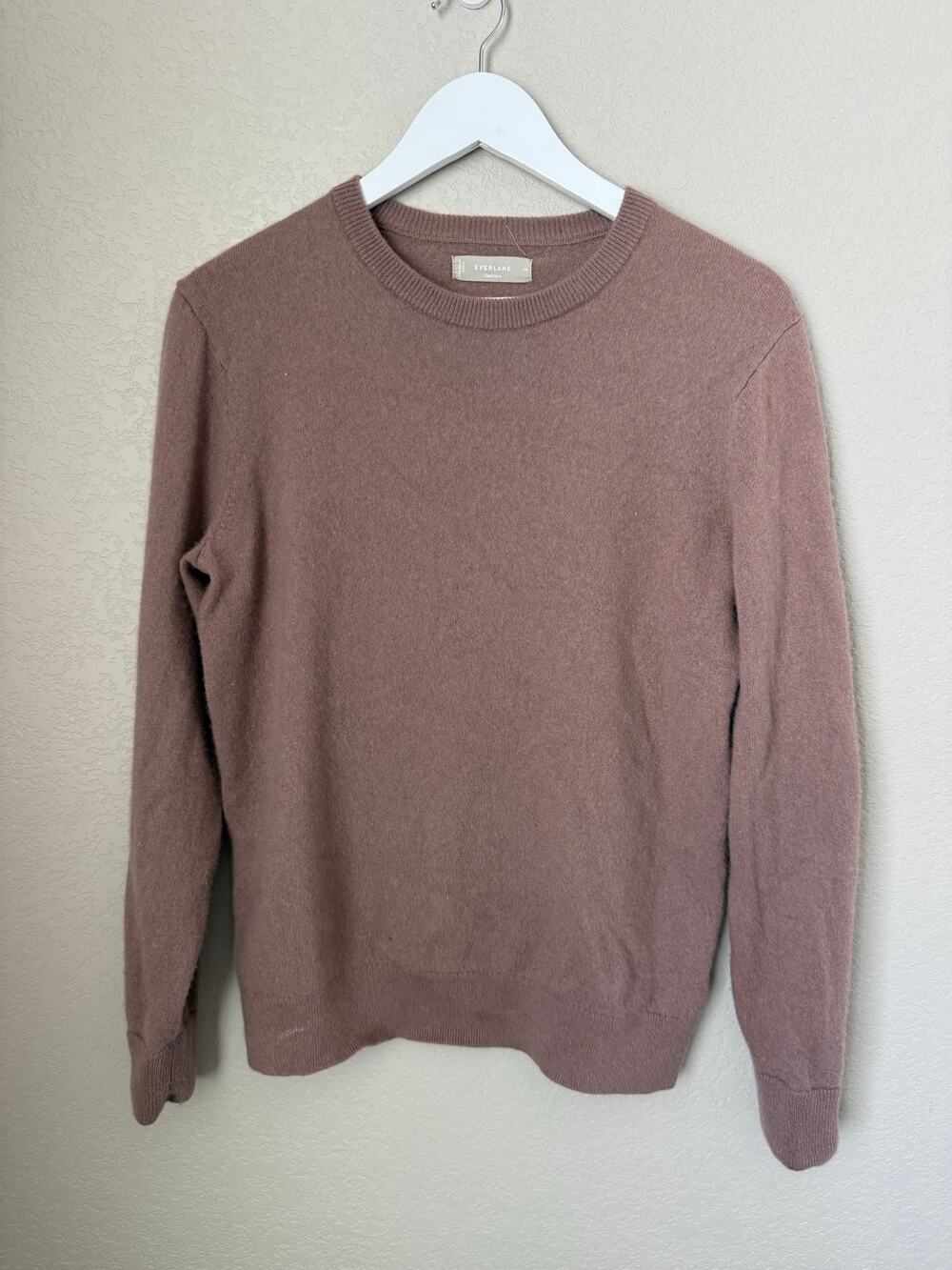 Everlane Cashmere Sweater Women's Size Medium Brown Luxury Soft Crewneck